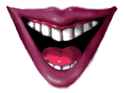 Gif animé bouche rire